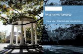 Mid-term Review - Computer Scienceweicheng/slides/Lecture14.pdf · Mid-term Review . Today • A whirlwind tour of almost everything we have covered so far • You should start preparing