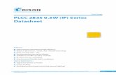 PLCC Series PLCC 2835 0.5W (IP) Series Datasheet Opto maintains a tolerance of ±10% on flux measurements. Voltage Bin Structure Note: Forward voltage measurement allowance is ± 0.1V.
