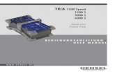 Bedienungsanleitung // Tria S Generatoren · PDF file14b Buchse 2 (50%-Buchse, nur bei Tria 6000 S) 14c Buchse 3 (100%-Buchse, nur bei Tria 6000 S) 15 Lampenkontrollschalter 16 REMOTE