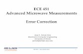 ECE 451 Advanced Microwave Measurements Error …emlab.uiuc.edu/ece451/notes/ErrorTerms.pdfLoad 3 measurements of S 22m Thru Measure S 22m and S 12m Loads Measure S 12m ECE 451 –Jose