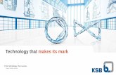 Technology that makes its mark Test Text - KSB · PDF file.Internal/external leakage and performance test .Hydraulic oil status check-up - Calibrating and improving performance FIMM,