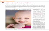 Pädiatrische Onkologie – ein Überblick · PDF fileder < 15 Jahre und ca. 350 Jugend- ... erfahrenen pädiatrisch-onkologi-schen Klinik. ... gen Beurteilung der Staging-Er-gebnisse