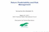 Yamashita M.& Meddahi N. - Institut Louis Bachelierrisk2017.institutlouisbachelier.org/SharedFiles/Discussion_Denisa... · Return Predictability and Risk Management Yamashita M.&