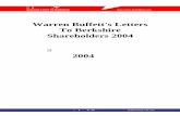 Warren Buffett's Letters To Berkshire Shareholders  · PDF fileWarren Buffett's Letters To Berkshire Shareholders 2004