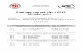 Stadtmeisterschaften 2013 Mittelstrecke - SG Mü · PDF fileWK 7 200 m Brust weiblich Jahrgang 2004 und älter ... Wenderichter Bahn 5 Donicar-Hanke, Martina SG Mülheim Wenderichter
