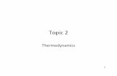 Topic 2 - Thermodynamics - Studentsdevenpor/aoe3114/2 - Thermodynamics.pdf · Why Thermodynamics? • To tell us the relationship between the pp,ressure, temperature and density of