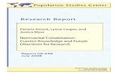 Nonmarital Cohabitation: Current Knowledge and · PDF fileNonmarital Cohabitation: Current Knowledge and Future Directions for Research Pamela J. Smock University of Michigan Population