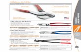Cortadores de Cables - Klein Tools · PDF file1717 M Cortadores de Cable/ Cortapernos Acero de USA Aleación especial. Endurecimiento completo, no superficial, para un corte
