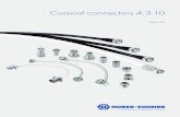 Coaxial connectors 4.3-10 - 林栄精器株式会社 REPIC HUBER +SUHNER Coaxial connectors 4.3-10 ... The 4.3-10 interface dimensions conform to the international standards IEC 61169-54.