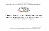 Document de Stratégie de Réduction de la Pauvreté 2 - DSRP 2 · PDF fileEncadré 2.3 : Articulation Document de Stratégie de Réduction de la Pauvreté et Programme minimum d’urgence