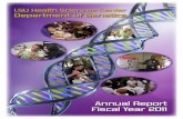 LSU Health Sciences Center Department of Genetics Health Sciences Center Annual Report Fiscal Year 2011 Department of Genetics