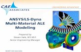 ANSYS/LS-Dyna M ltiMulti-Mt ilALEMaterial ALE Modeling · PDF fileANSYS/LS-Dyna M ltiMulti-Mt ilALEMaterial ALE Modeling Prepared by Steven Hale M S M ESteven Hale, M.S.M.E. Senior