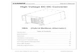 High Voltage DC-DC Converter - Vannervanner.com/manuals/HIGH-VOLTAGE-DC-DC-CONVERTER.pdfVANNER Incorporated Owner’s Manual Vanner High Voltage DC-DC Converter OWNER’S MANUAL 3