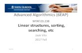 Advanced Algorithmics (6EAP) - Kursused - · PDF fileAdvanced Algorithmics (6EAP) ... , list, stack, queue, deque, priority queue, table ... • Plain old data structure. Abstract