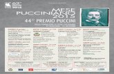 MESE PUCCINIANO 2015 44° PREMIO PUCCINI E. Caruso del Gran Teatro G. Puccini ... per voce recitante e ... (violino) Francesco Scarpetti (viola) Francesca Gaddi ...