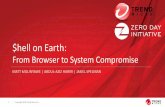 shell on earth - Black Hat | Home · PDF file6 Copyright 2016 Trend Micro Inc. ... v1 = v2;} 12 Copyright 2016 Trend Micro Inc. Race Condition Details ... shell_on_earth