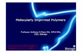 Molecularly Imprinted Polymers - · PDF fileSodium silicate had been polymerized in water using (NH 4) ... Methamphetamine “crystal meth”, “ice” –potent stimulant MDA, MDEA