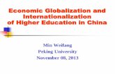 Economic Globalization and Internationalization of Higher ... · PDF fileEconomic Globalization and Internationalization of Higher Education in China ... age of knowledge-based economy