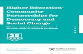 Higher Education- Community Partnerships for … Anniversary International Conference of the Netter Center for Community Partnerships Higher Education- ... Global Perspectives from