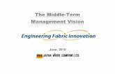 The Middle-Term Management Vision - 不織布の日本バイ · PDF file · 2017-02-17taking the opportunity of the Company’s 50th anniversary. ... Industrial Materials New Technology