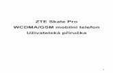 ZTE Skate Pro WCDMA/GSM mobilní telefon - o2.cz · PDF fileZTE Skate Pro WCDMA/GSM mobilní telefon Uživatelská příručka. 2 PRÁVNÍ INFORMACE ... ZTE Corporation si vyhrazuje