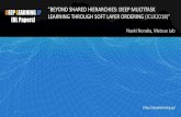 [DL輪読会]Beyond Shared Hierarchies: Deep Multitask Learning through Soft Layer Ordering