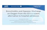 on Oxygen from the ED is a viable to hospital admission Oxygen from the ED is a viable ... • This hospital doesn’t care about the ... • Bronchiolitis and hypoxia diagnosed in