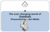 The ever changing world of Standards Presented by : Avi … 22,000 brc-food brc-iop fssc 22,000 ( pas 220 ) סיסב תינבת לש תרתוכ ןונגס ךורעל ידכ ...
