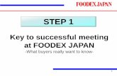 STEP 1 - 日本能率協会 of companies selling Retort-pouch curry Need more detailed information Japanese buyers want to know… Downside What exhibitors are concerning about List