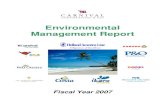 Environmental Management Report - SocialFunds.com Corporation & plc Environmental Management Report Fiscal Year 2007 . Carnival Cruise Lines – Carnival Cruise Lines, the largest