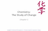 Chemistry: The Study of Change - University of Missourichemweb/chem1000/docs/1.1_1.2.pdf · A substance is a form of matter that has a definite composition and distinct properties.