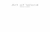 Art of Word -   · PDF fileGraveyard book. I chose to ... words, and this hopefully will help them to not get ... This is a vocabulary poem that I wrote about the word