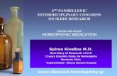 6TH PANHELLENIC INTERDISCIPLINARY CONGRESS …classical-homeopathy.gr/sites/default/files/CONGRESS ON SLEEP... · Some common homeopathic remedies for sleep disorders (according to