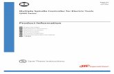 Product Information Manual, Multiple Spindle Controller ... · PDF fileMultiple Spindle Controller for Electric Tools ... refer to “Multiple Spindle Controller for Electric Tools”