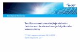 Teollisuusautomaatiojärjestelmän tietoturvan testaaminen ... · PDF fileLokivaihtoehdot ovat kattavat (txt, xml, html, docx). Automatisointi Testitapaukset ajetaan automaattisesti.