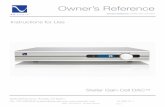 Owner’s Reference - PS Owner’s Reference Stellar Gain Cell DAC Owner’s Reference 4826 Sterling Drive, Boulder, CO 80301 Owner’s Reference ® ® Gain ® Rev A ® 8” ® ®
