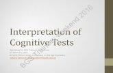 Interpretation of Cognitive Tests - Home - British … IQ, Reading/Writing/Age Left School. • Disabilities: Sight/Hearing/ Tremor/Weakness BGS Trainees weekend 2016 Cognitive Function: