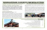 RANGATAHI COURTS  · PDF fileRANGATAHI COURTS NEWSLETTER . 1 . ... You share freely with the ranga- ... your courts will recall your own special memories of