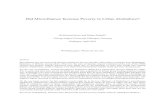 Did Microfinance Increase Poverty in Urban Zimbabwe? · PDF fileDid Microfinance Increase Poverty in Urban Zimbabwe? ... last two decades with positive examples from Bangladesh, ...