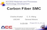 Carbon Fiber SMC - US Department of Energy · PDF fileCarbon fiber chopper. Carbon fiber ... • Completed testing of currently available carbon fiber SMC ... Cured in the fixture