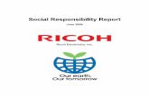 Social Responsibility Report - · PDF fileSocial Responsibility Report June ... • Ricoh Industrial de Mexico worked with a neighbor company to ... o Installing a compressor control