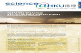 Climate Change - University of Hong · PDF filepresent is the climate forcing caused by the most ... which can be attributed to natural cyclic changes in earth’s ... Lessons from
