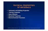 PHYSICAL PROPERTIES OF MATERIALS - 國立中興大學 Processes/ · PDF filePHYSICAL PROPERTIES OF MATERIALS ... presence of electric voltage ... welding and resistance spot welding,