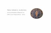 New Mexico Judiciary - NM Courts Home Mexico Judiciary Annual Statistical Report on DWI Court Dispositions - 2016 Table of Contents Introduction 3 … Calendar Year 2016 Statistical