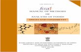 MANUAL OF METHODS OF ANALYSIS OF FOODS - …old.fssai.gov.in/Portals/0/Pdf/Draft_Manuals/SPICES_AND...LAB. MANUAL 10 MANUAL OF METHODS OF ANALYSIS OF FOODS FOOD SAFETY AND STANDARDS