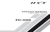 TC-508 英文维修手册 V00 - 691212.ru691212.ru/files/TC-508 Service Manual VHF-UHF.pdf · Hytera endeavors to achieve the accuracy and completeness of this manual, but no warranty