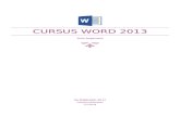 Cursus Word 2013 - compu-academy.nlcompu-academy.nl/wp-content/uploads/2017/05/4.-Curs…  · Web viewGemaakt februari 2015 ... Cursus Word 2013. Voor beginners. 26 februari 2017.