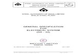 STEEL AUTHORITY OF INDIA LIMITED BHILAI STEEL · PDF filesteel authority of india limited bhilai steel plant general specification for electrical system (gs ... 127.0 1.02.23 repair