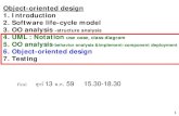 Object-oriented design 2. Software life-cycle · PDF file1 Object-oriented design 1. Introduction 2. Software life-cycle model. 3. OO analysis -structure analysis. 4. UML : Notation.