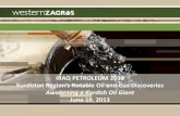 IRAQ PETROLEUM 2013 -  · PDF fileIRAQ PETROLEUM 2013 ... future exploration and testing plans and estimated ... guerrilla activities and insurrections. WesternZagros’s